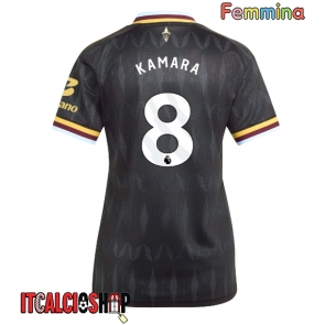 Aston Villa Boubacar Kamara #8 Seconda Maglia Femmina 2026-27 Manica Corta